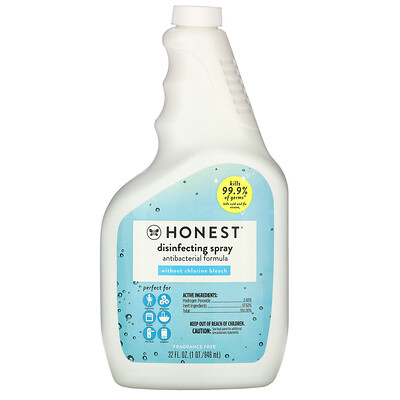 The Honest Company Disinfecting Spray, Antibacterial Formula, 32 fl oz (946 ml)