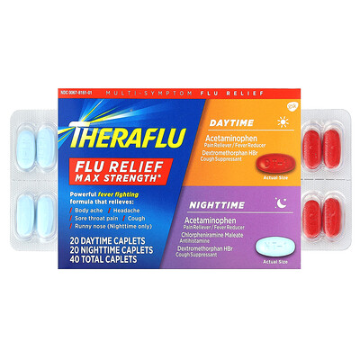 Theraflu  Flu Relief Max Strength  Daytime & Nighttime   40 Caplets