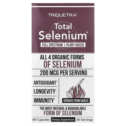 Triquetra Health, Total Selenium®, 200 mg, 60 Capsules