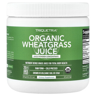 Triquetra Health, Organic Wheatgrass Juice, 5.3 oz (150 g)