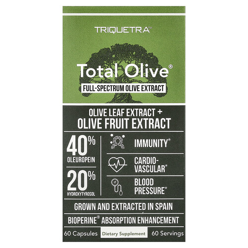 Triquetra Health Total Olive®, 60 Capsules