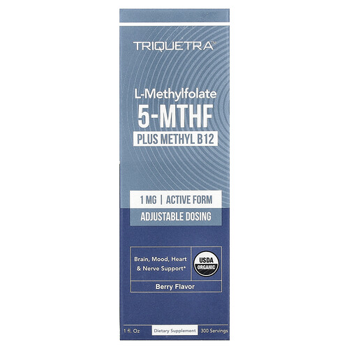 Triquetra Health, L-Methylfolat 5-MTHF Plus Methyl B12, Beere,
