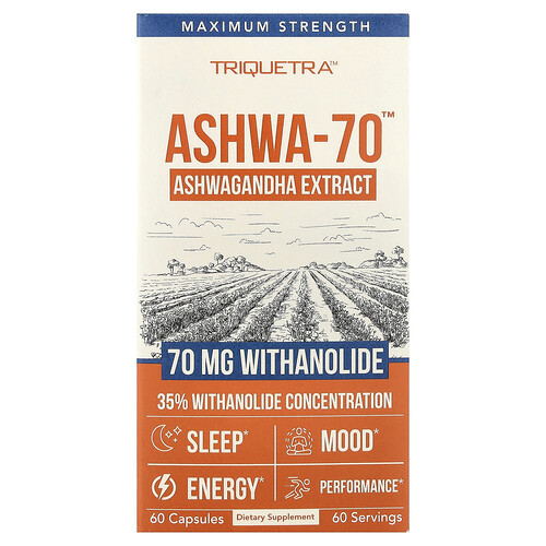 Triquetra Health, Ashwa-70™, 60 Capsules