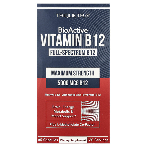Triquetra Health BioActive Vitamin B12, 60 Capsules