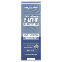 L-метилфолат, 5-MTHF і метил B12, ягоди, 1 рідк. унція