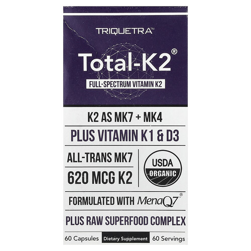 Triquetra Health, Total-K2®, 60 Capsules