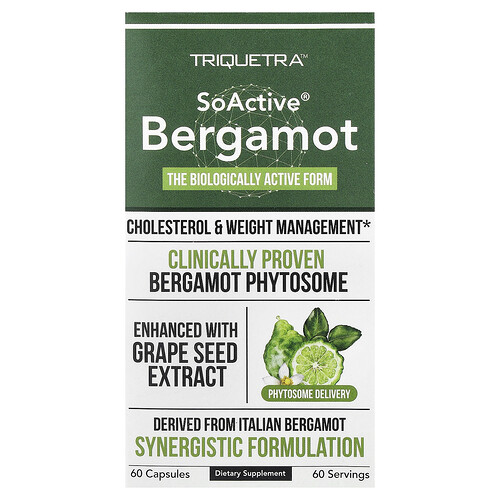 Triquetra Health, SoActive® Bergamot, 60 Capsules