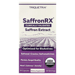 SaffronRX®, екстракт шафрану, 30 капсул