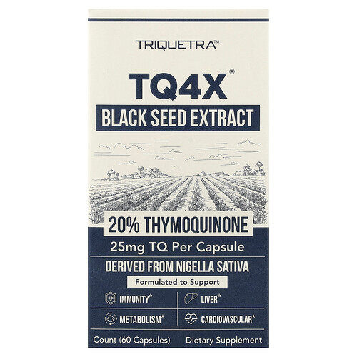 Triquetra Health TQ4X® Black Seed Extract, 60 Capsules