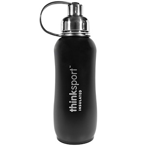 Отзывы о Синк, Thinksport, Insulated Sports Bottle, Black, 25 oz (750 ml)