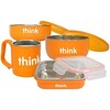 Think, Thinkbaby، مجموعة التغذية كاملة خالية من BPA، البرتقال، 1 مجموعة