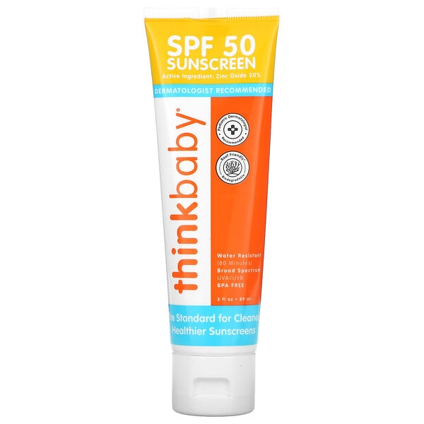 Think, Thinkbaby, Sunscreen, Sonnenschutz, LSF 50, 89 ml (3 fl. oz.)