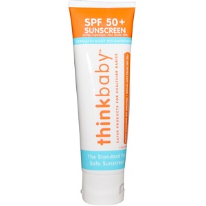 Think, Thinkbaby, солнцезащитный крем SPF 50+, 3 жидких унции (89 мл)