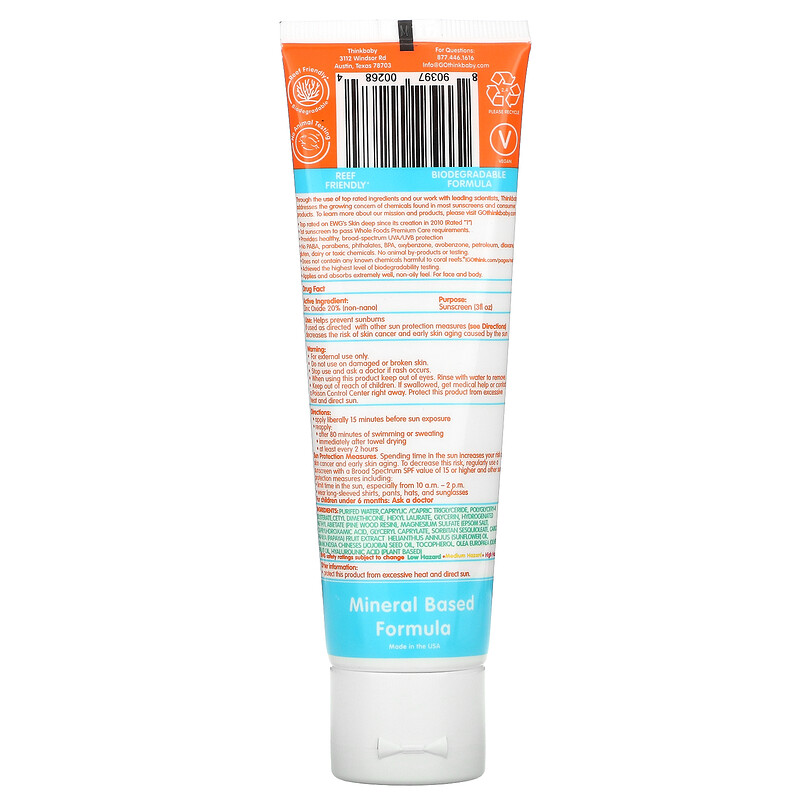 thinkbaby sunscreen color