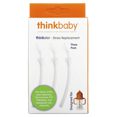 

Think, Thinkbaby, Thinkster - Straw Replacement, 3 Pack