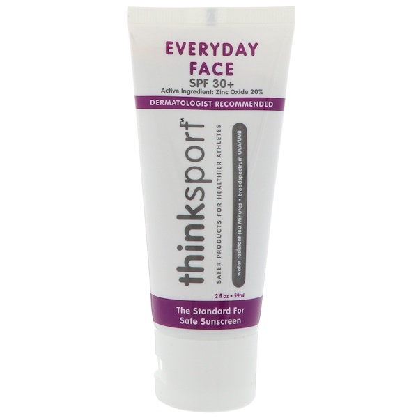 Think, Thinksport, EveryDay Face, SPF 30+, Naturally Tinted, 2 oz (59ml