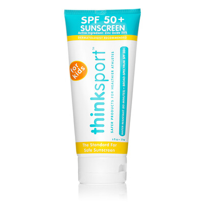 Thinksport, солнцезащитное средство, SPF 50+, для детей, 177 мл (6 жидких унций)