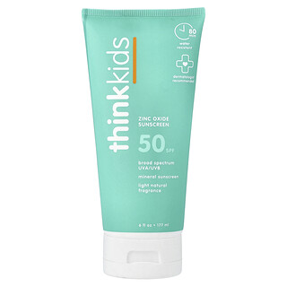 think, Thinkkids®, Zinc Oxide Sunscreen, SPF 50, 6 fl oz (177 ml)