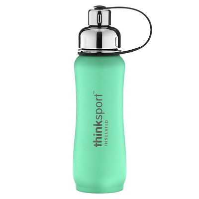 Thinksport, изолированная бутылка для спорта, мятный зеленый, 17 унций (500 мл)
