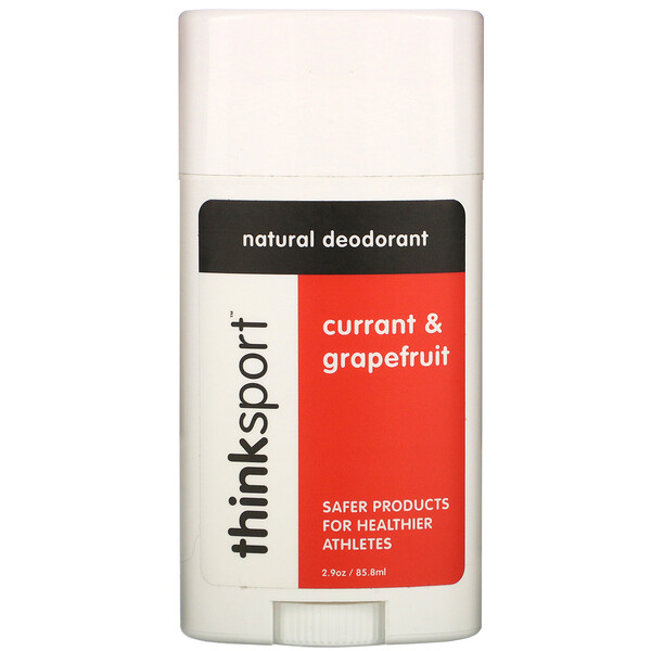 Think‏, Thinksport, Natural Deodorant, Currant & Grapefruit, 2.9 oz (85.8 ml)
