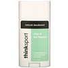Think, Thinksport, Natural Deodorant, Aloe & Tea Flowers, 2.9 oz (85.8 ml)