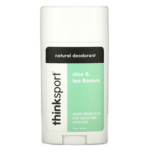 Отзывы о Синк, Thinksport, Natural Deodorant, Aloe & Tea Flowers, 2.9 oz (85.8 ml)