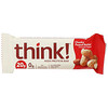 Think !, Высокопротеиновые батончики, кусочки арахисовой пасты, 10 батончиков по 60 г