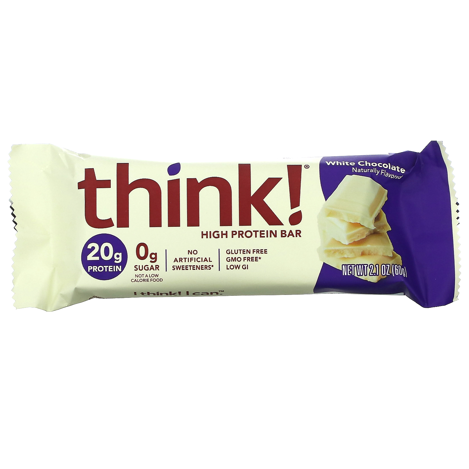 Think 高タンパクプロテインバー ホワイトチョコレート 10本 各60 G