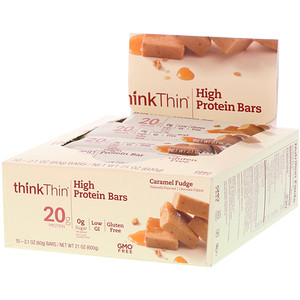 ТинкТин, High Protein Bars, Caramel Fudge, 10 Bars, 2.1 oz (60 g) Each отзывы