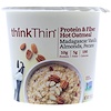 ThinkThin, Protein & Fiber Hot Oatmeal, Madagascar Vanilla, Almonds, Pecans, 1.76 oz (50 g)