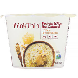 ТинкТин, Protein & Fiber Hot Oatmeal, Honey Peanut Butter, 1.76 oz (50 g) отзывы покупателей