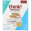 ThinkThin, Protein+ 150 Calorie Bars, Cupcake Batter, 5 Bars, 1.41 oz (40 g) Each
