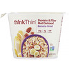 ThinkThin, Harina de avena caliente con proteínas y fibra, Pan de banana, 1,76 oz. (50 g)