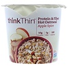 ThinkThin, Protein & Fiber Hot Oatmeal, Apple Spice, 1.76 oz (50 g)