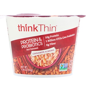 Отзывы о ТинкТин, Protein & Probiotics Hot Oatmeal, Cinnamon Almond, 1.94 oz (55 g)