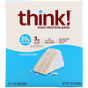 Think !, High Protein Bars, Coconut Cake, 10 Bars, 2.1 oz (60 g) Each