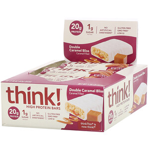 Отзывы о ТинкТин, High Protein Bars, Double Caramel Bliss, 10 Bars, 2.18 oz (62 g) Each