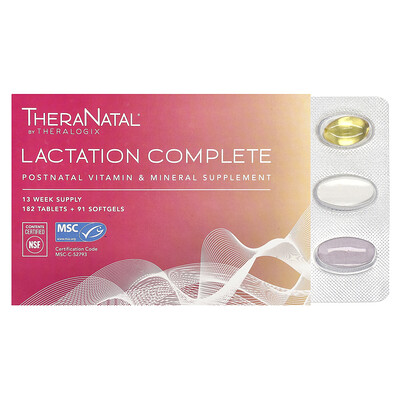 Theralogix  TheraNatal  Lactation Complete  182 Tablets + 91 Softgels