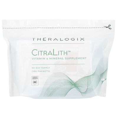 Theralogix  Citralith  Vitamin & Mineral Supplement  180 Packets  (2.45 g) Each