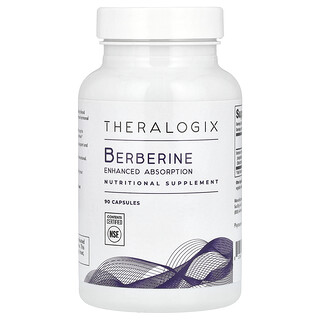 Theralogix, Berberine, Enhanced Absorption, 90 Capsules (550 mg per Capsule)