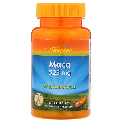 Thompson Мака, 525 мг, 60 вегетарианских капсул