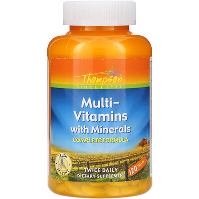 Thompson Multi-Vitamin with Minerals, 120 Tablets