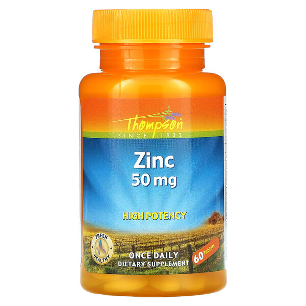 Thompson, Zink, 50 mg, 60 Tabletten