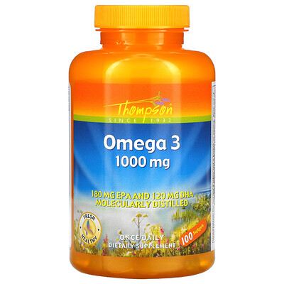 

Thompson Omega 3 1000 mg 100 Softgels