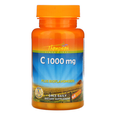 Thompson Витамин С, 1000 мг, 60 капсул