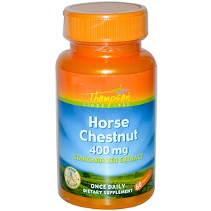 Томпсон, Horse Chestnut, 400 mg, 60 Capsules отзывы