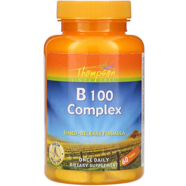 комплекс витаминов группы В, 100 таблеток