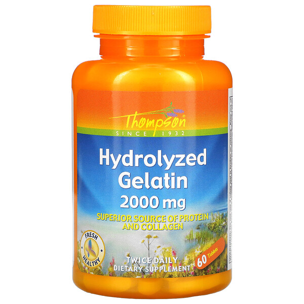 Thompson‏, Hydrolyzed Gelatin, 1,000 mg, 60 Tablets