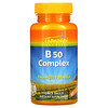 Thompson, B50 Complex, комплекс витаминов группы В, 60 вегетарианских капсул