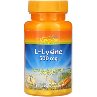 Thompson L-Lysine, 500 mg , 60 Tablets